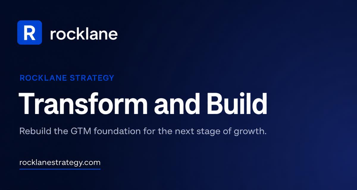 Run Build Transform Transform & Build | Full GTM Overhaul & Revenue System Design ...